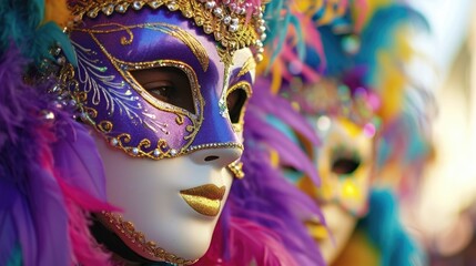mardi gras mask. "Masquerade Merriment: Colors of Mardi Gras"