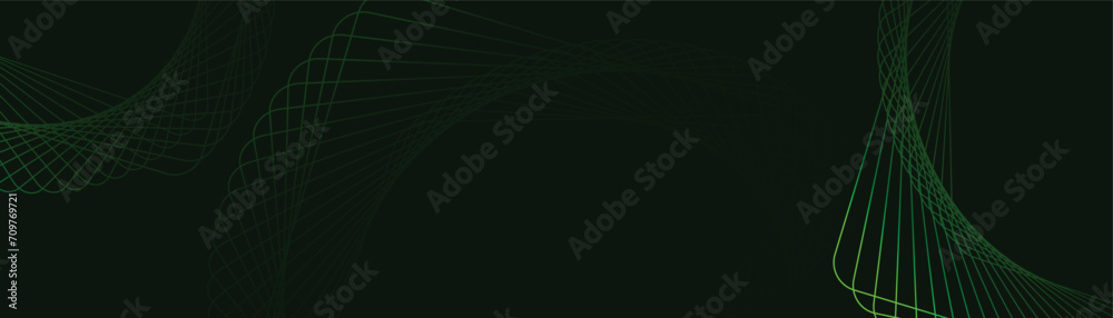 Poster dark abstract background with glowing geometric lines. modern shiny lines pattern.