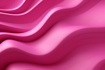 A pink wavy pattern of lines on a wall