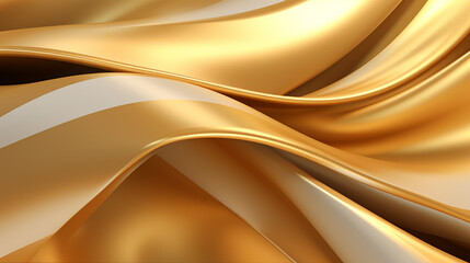 luxurious gold ribbon realistic 3d background