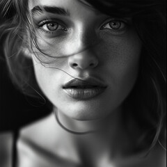 Fototapeta premium portrait of a beautiful young woman