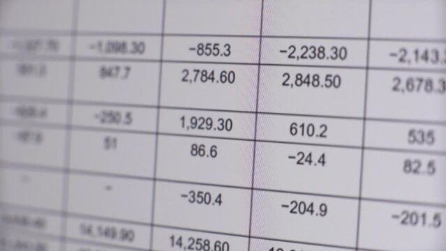 Business finance and income statement, accounting, statistics concept