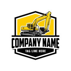 Exavator logo vector image
