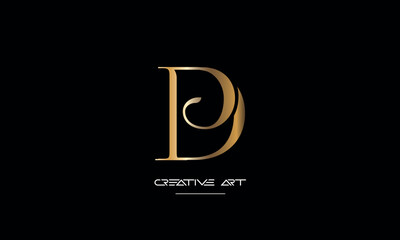 DP, PD, D, P abstract letters logo monogram