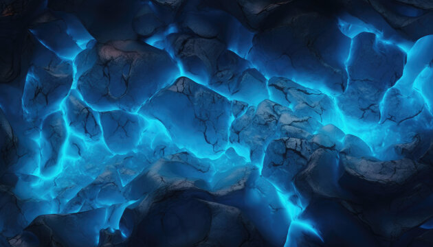 Blue lava texture background