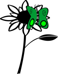 an icon or vector image of a flower