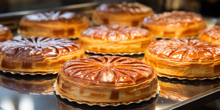 Galettes des Rois on display