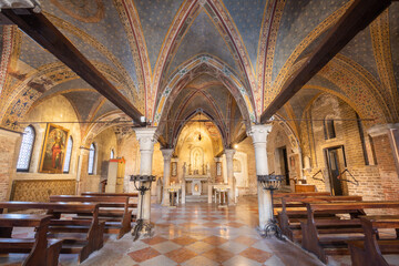 TREVISO, ITALY - NOVEMBER 8, 2023: The church Chiesa di San VIto e Santa Lucia.