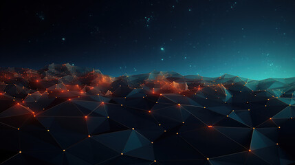 Abstract Network Background. Abstract high tech digital technology background. Technology Network Background.