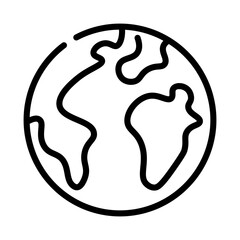 Earth line icon.