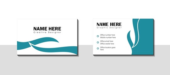 eye catching double sided corporate card design layout online free vector service