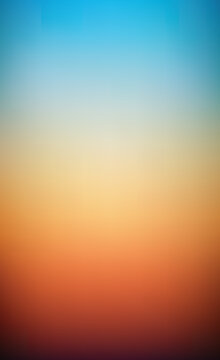 Natural sky gradient from blue to orange sunset background