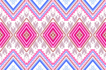 Ethnic pastel geometric seamless pattern. Native traditional oriental African American style. Design for fabric, texture, textile, embroidery, ornament, decoration, wallpaper, printing, interior 