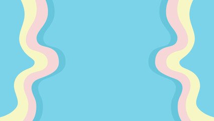 blue pastel background with waves