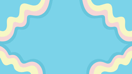 blue background with white waves 