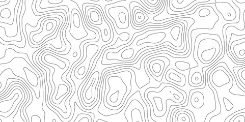 Topographic map background geographic line map with elevation assignments. Modern design with White background with topographic wavy pattern design.paper texture Imitation of a geographical map shades