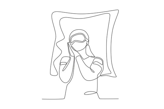 A woman sleeps soundly on a very soft mattress - Powered by Adobe