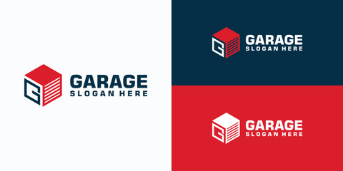 Letter G cube vector logo design - obrazy, fototapety, plakaty