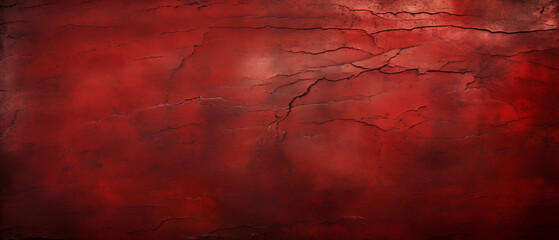 Parede vermelha de concreto com rachadura - Fundo de tela