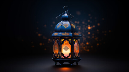 Fototapeta na wymiar arabic lantern of ramadan celebration background