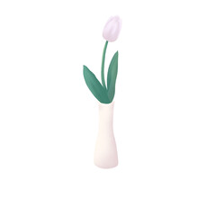pink tulips in a vase