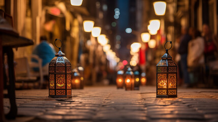 Ramadan decoration night - lanterns 