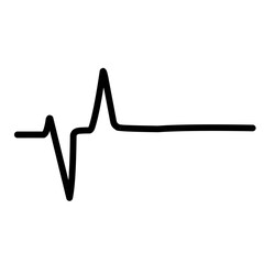 heartbeat line icon - obrazy, fototapety, plakaty