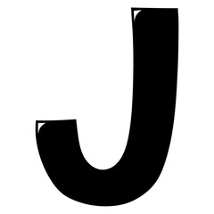 Black letter j