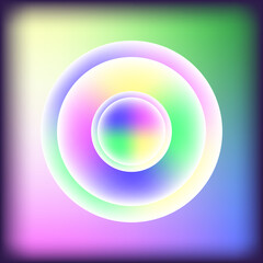 beautiful abstract background for decorations or decorations, gradient pastel delicate colors, multicolored circle, frame