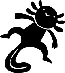 cute cartoon salamander drawing.