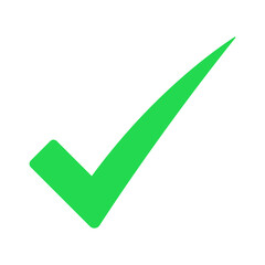 Green check mark icon.