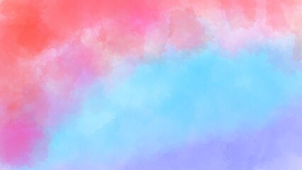 Fototapeta na wymiar Rainbow abstract watercolor background. Gradient light background colours with dynamic effect red, blue, purple