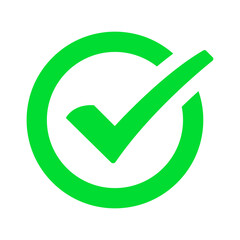 Green check mark icon.