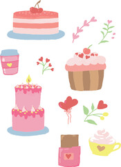 Valentines Food Element Cake
