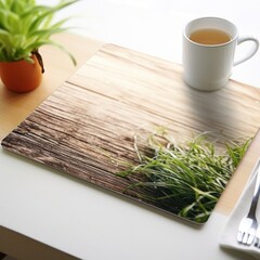 table mat on white background