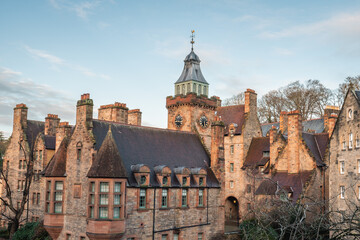 Fototapeta na wymiar Dean Village, beautiful historic village in Edinburgh, Scotland.