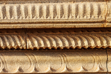 Exterior of the Hazararama temple, Hampi, Karnataka, India, Asia