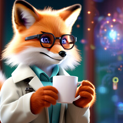 a-female-coded-fox-smart-glasses-scientist-with-a-cup-of-coffee