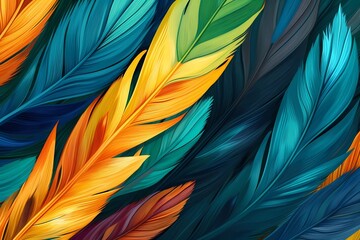 bird feathers background pattern, banner, wings background picture, seamless background