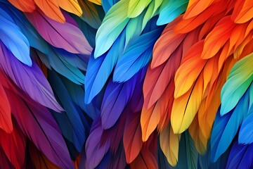 Obraz premium bird feathers background pattern, banner, wings background picture, seamless background