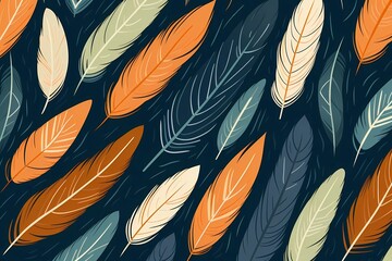 bird feathers background pattern, banner, wings background picture, seamless background