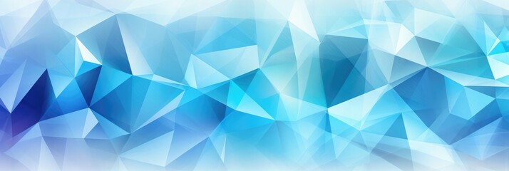 Fototapeta premium Triangular shards in cool tones with blurred edges pattern design