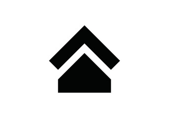Fototapeta premium building home icon vector logo illustration on white background
