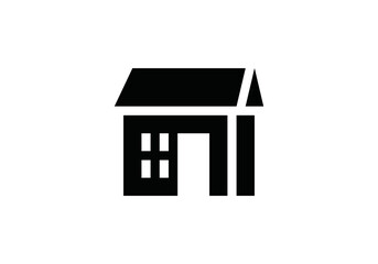 building home icon vector logo illustration on white background