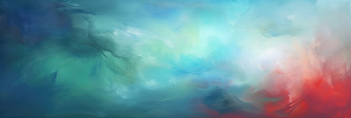 An abstract oil painting, composed of red, green and blue, presents a mysterious atmosphere, depth of field control method, 2d illustration, 16k, hyper quality 
