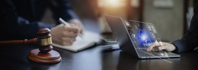 Law and justice concept. Lawyer working and legal advisor.