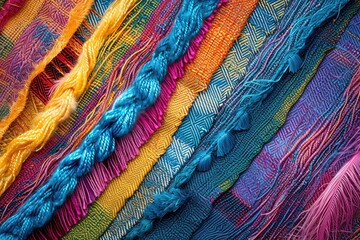 Hygiene colorful yarn woven towel