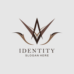 abstract identity logo design vector