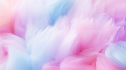 colorful background concept with colorful cotton candy in soft color - obrazy, fototapety, plakaty