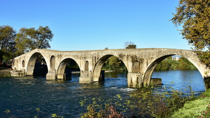 Historic stone bridge of Arta in Epirus,Greece